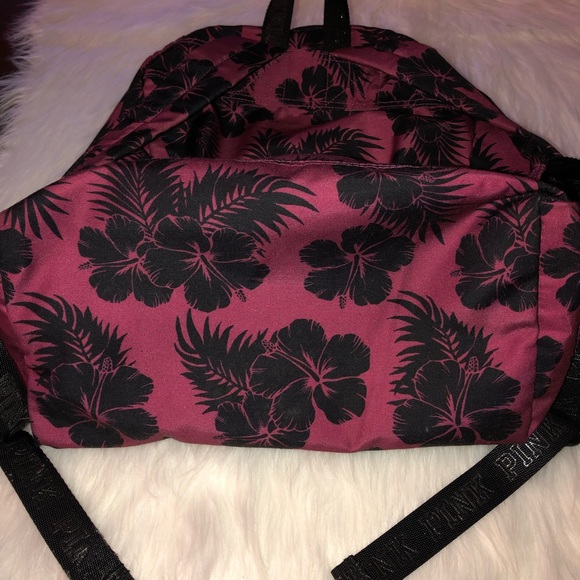 VS Pink Bayberry Floral Backpack